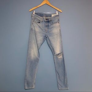 Ripped knee slim fit jeans by Rag & Bone